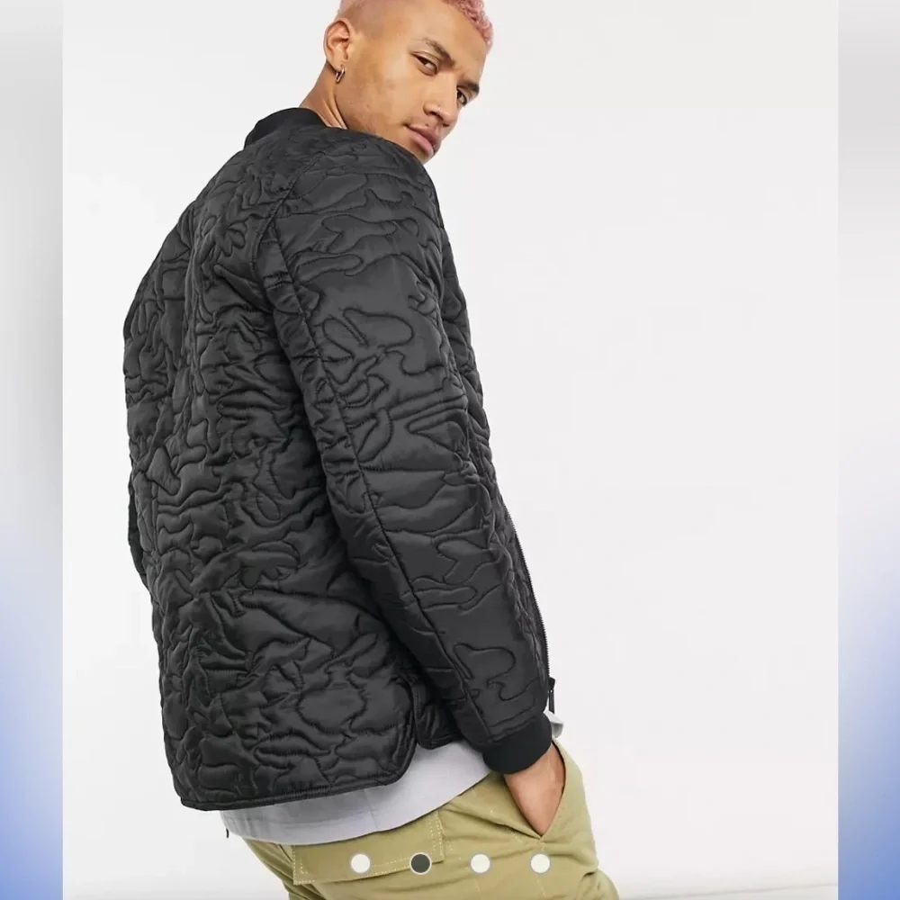 NEW MENS TRUE RELIGION Green CAMO QUILTED LINER JACKET Sz XL